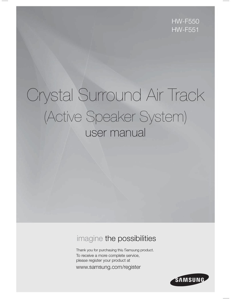 Samsung Crystal Surround Air Track HW-F550 User manual