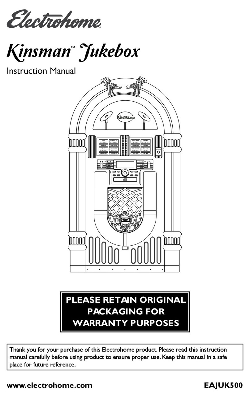 Electrohome Kinsman EAJUK500 instruction manual