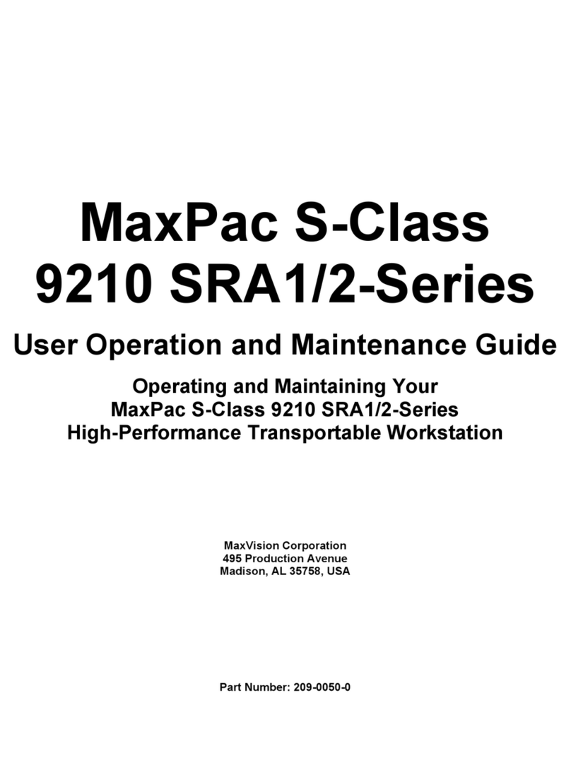 MaxVision MaxPac S-Class 9210 SRA1 series Installation guide