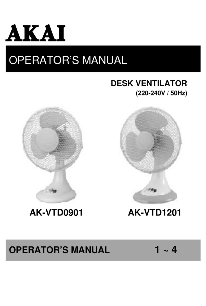 Akai AK-VTD0901 Operator's manual