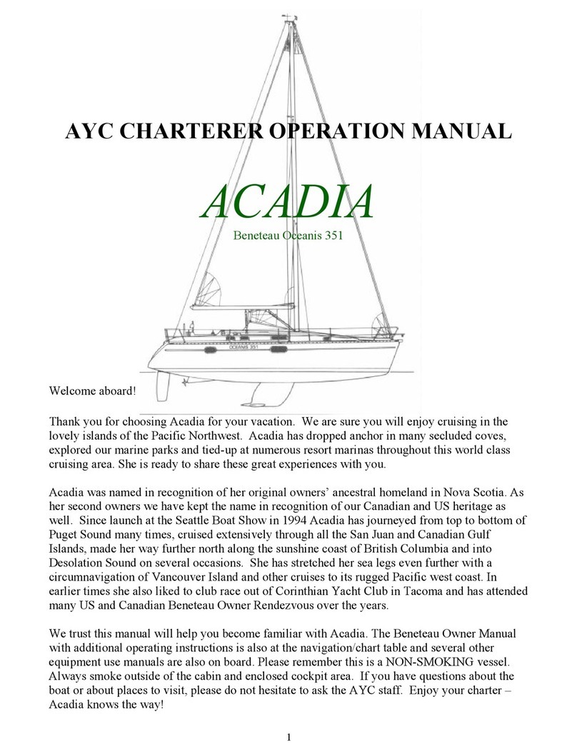 Acadia AYC CHARTERER Operation manual