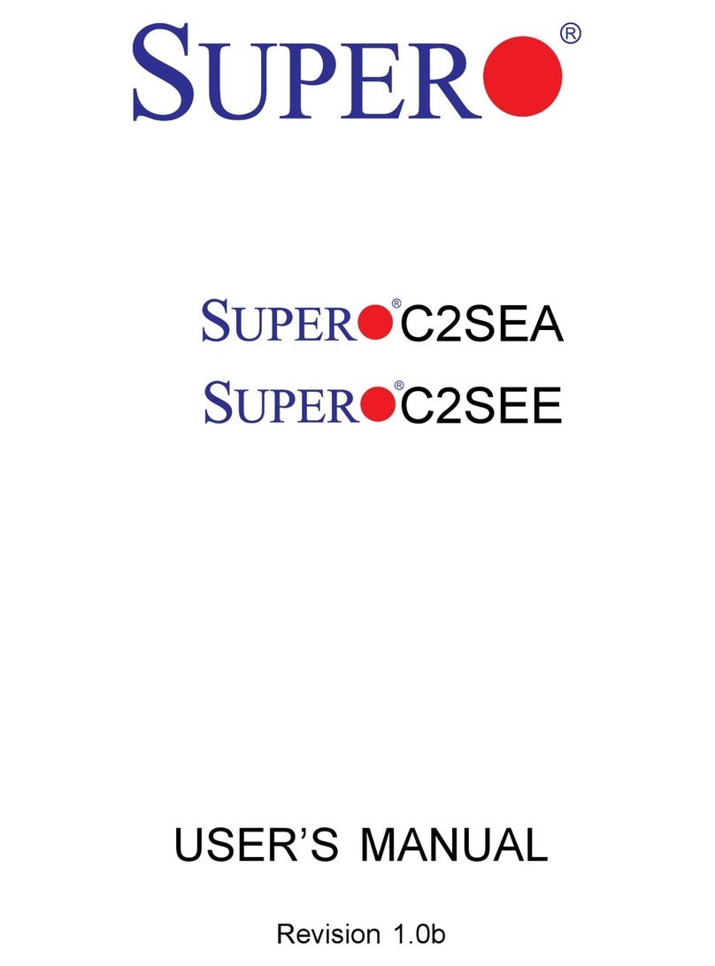 Supero C2SEA User manual Supero C2SEA User manual