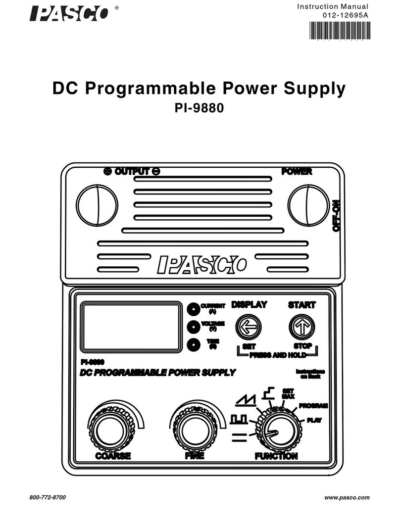 PASCO PI-9880 instruction manual