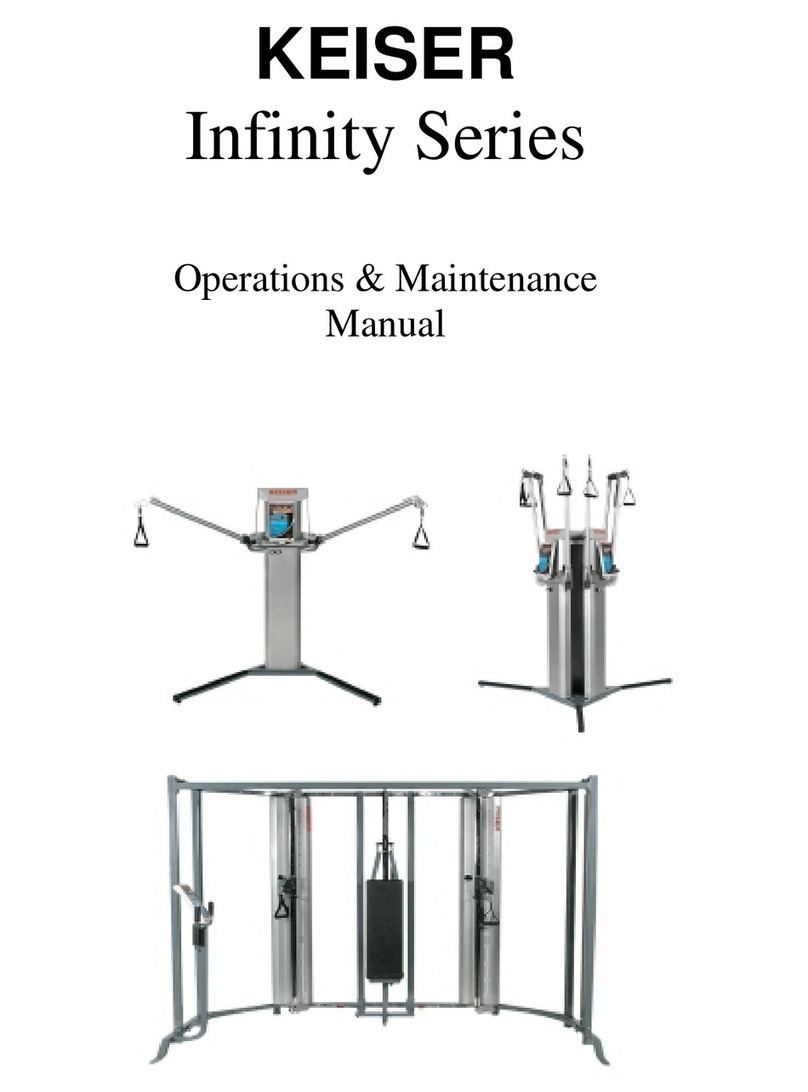 Keiser Infinity Series Operation & maintenance manual