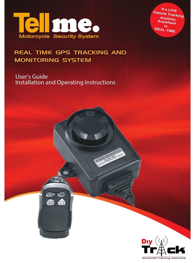 DiyTracker REAL TIME GPS TRACKING ANDMONITORING SYSTEM User's guide installation and operating instructions