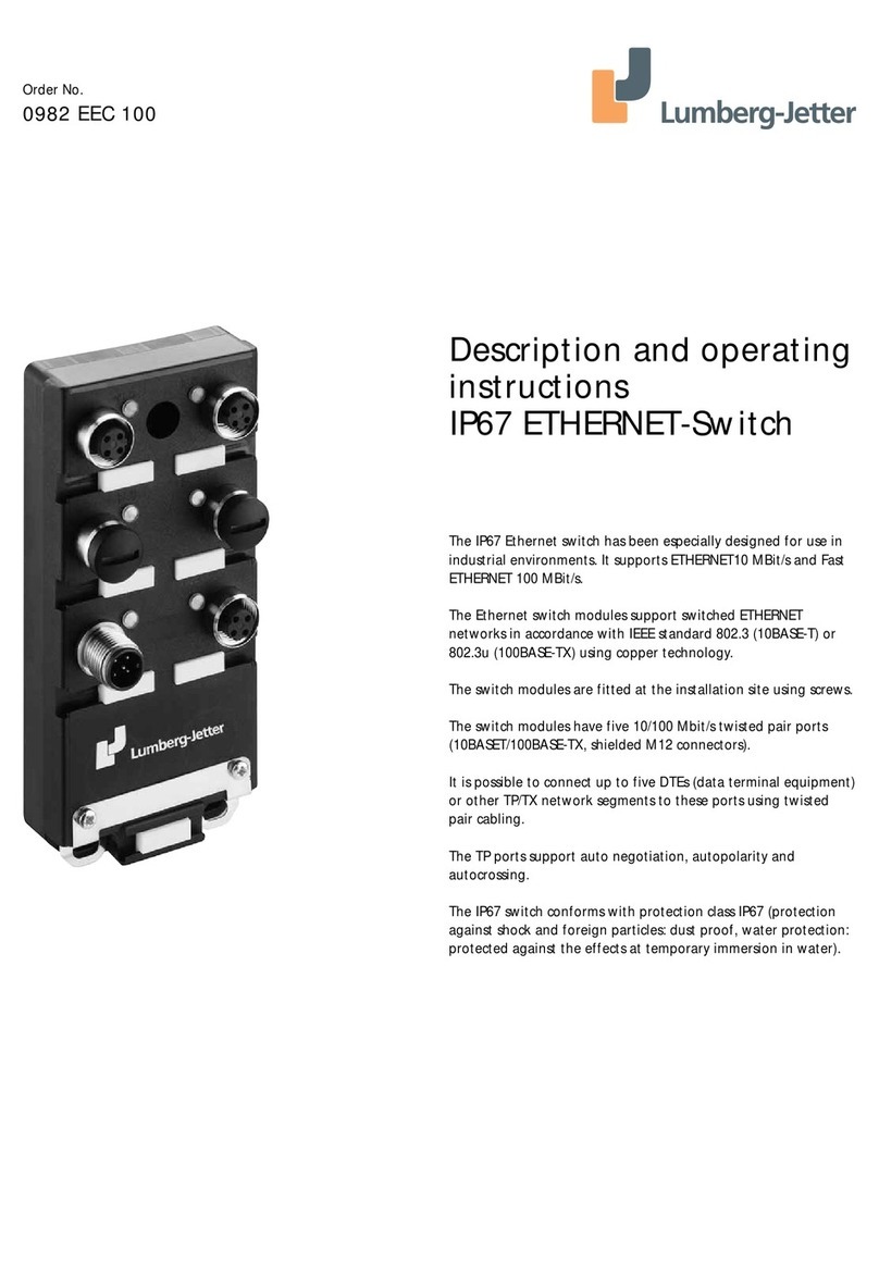Lumberg-Jetter IP67 Operating and installation instructions