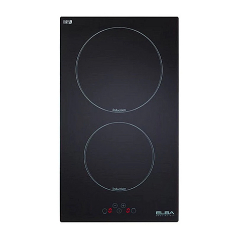 Elba INDUCTION BUILT-IN COOKTOP Instructions for the use - installation advices