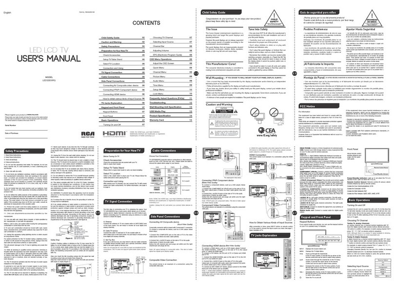 RCA LED32B30RQ user manual
