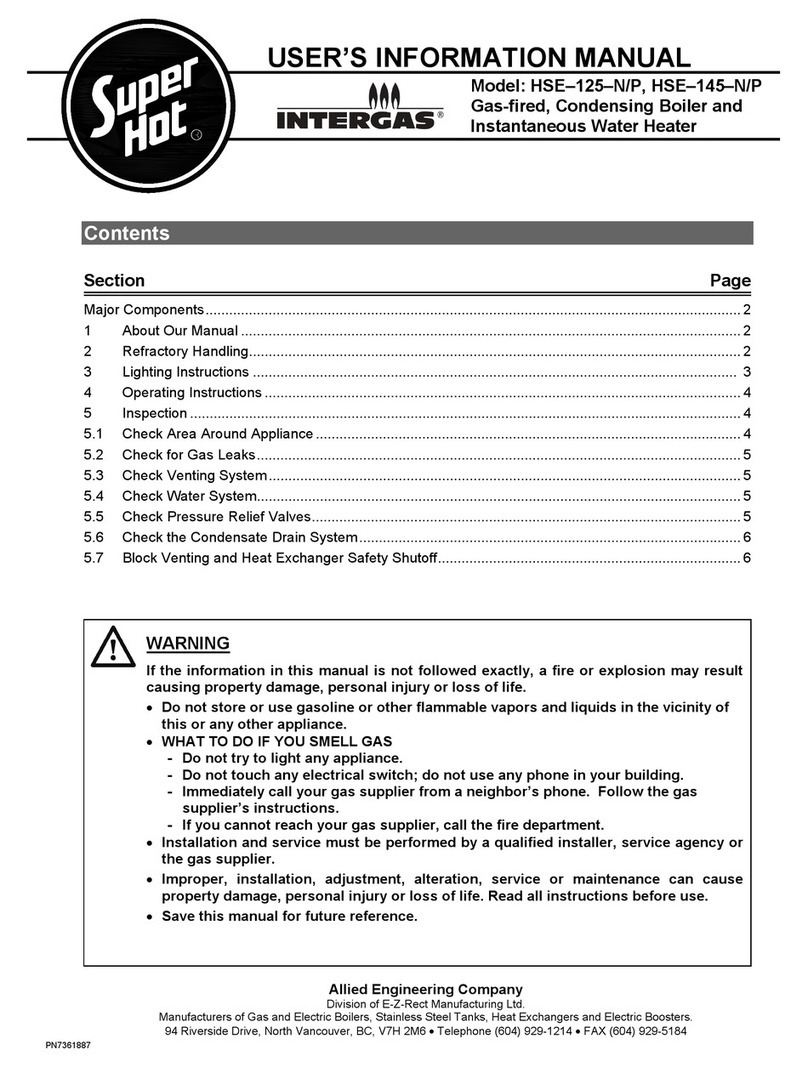 Intergas HSE-125-N User's information manual