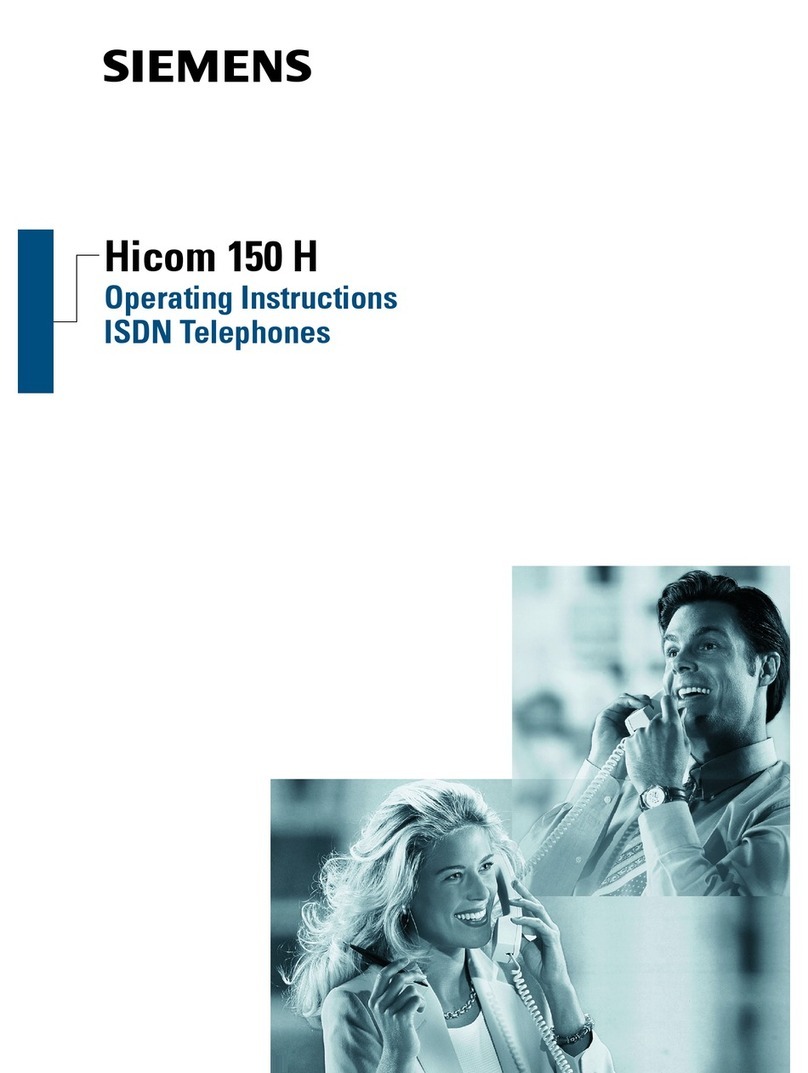 Siemens hicom 150 H optiset E standard User manual