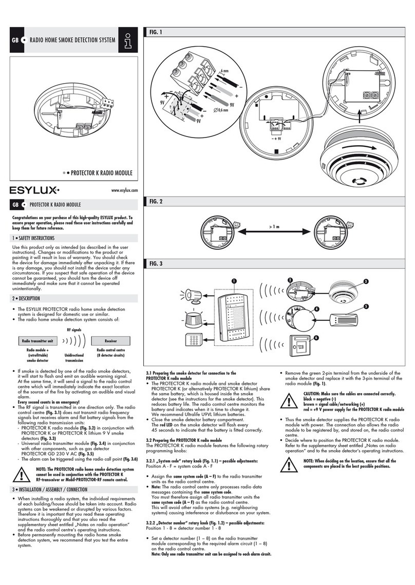 ESYLUX PROTECTOR K RADIO MODULE User manual