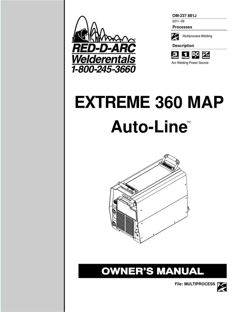 Red-D-Arc EXTREME 360 MAP Auto-Line User manual