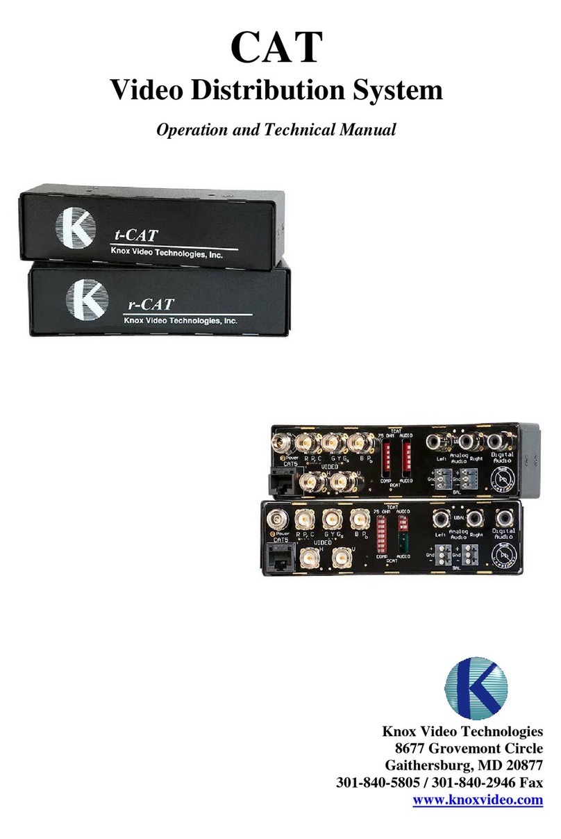 Knox Video t-CAT Operation manual