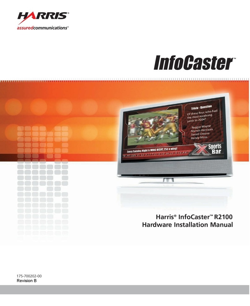 Harris InfoCaster R2100 Hardware installation manual