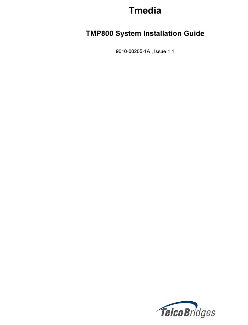 TelcoBridges Tmedia TMP800 installation guide