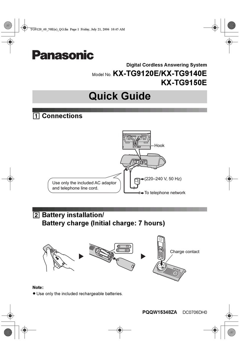 Panasonic KX-TG9120E quick guide