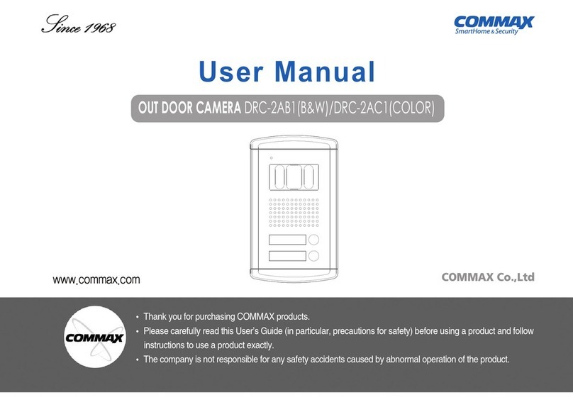 Commax DRC-2AB1(B&W) user manual
