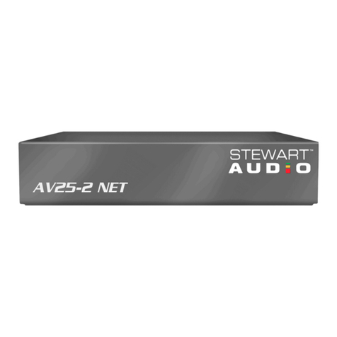 Stewart Audio AV25-2 NET Series User manual