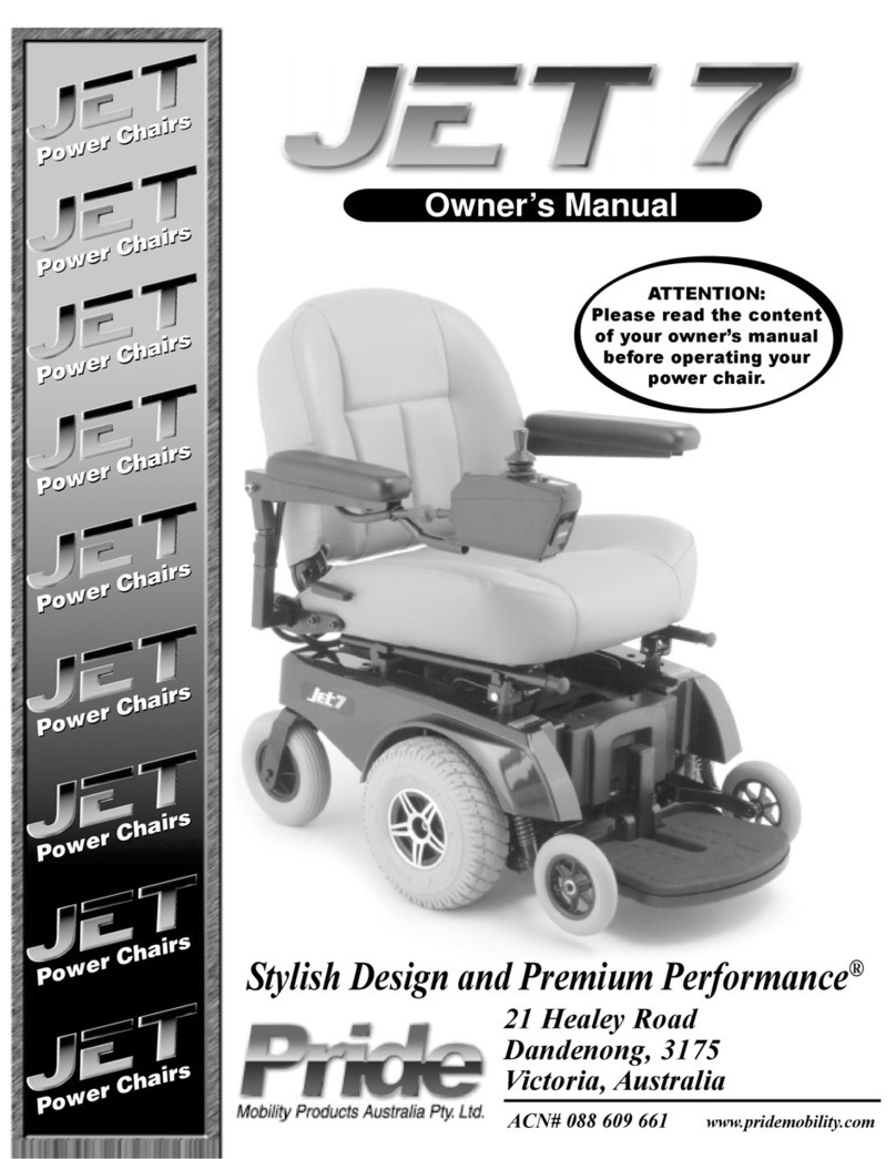 Pride Mobility Jet 7 User manual