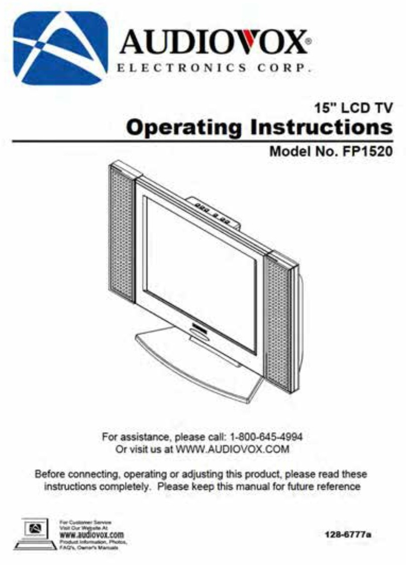 Audiovox FP1520 User manual