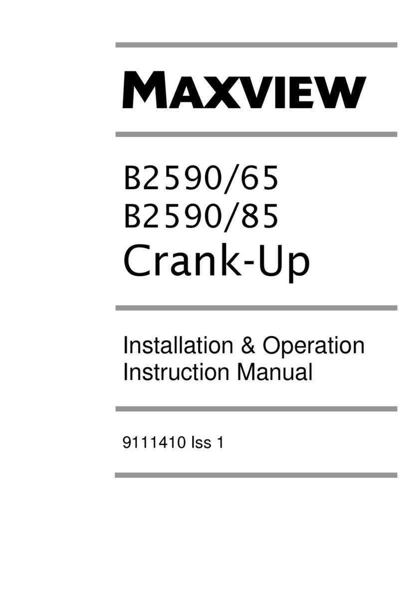 Maxview B2590/65 Installation, operation and instruction manual