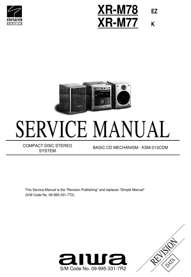 Aiwa XR-M78 User manual