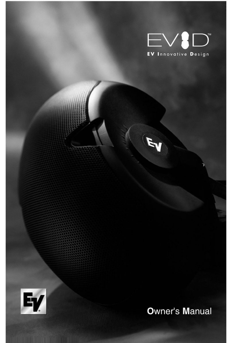 Electro-Voice EVID 3.2 owner's manual