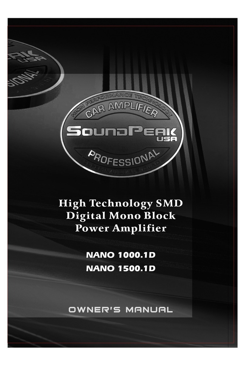 SoundPeak NANO 1000.1D User manual