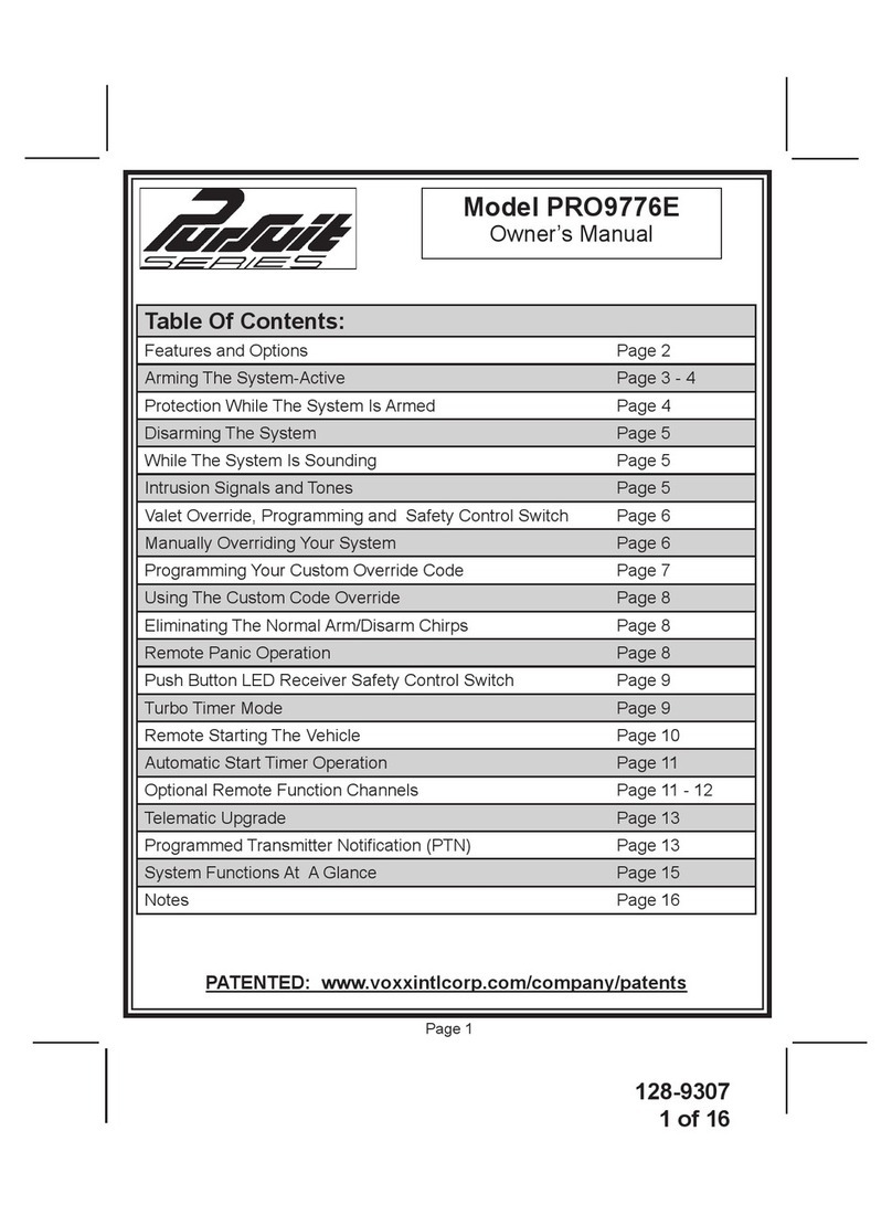 Voxx PRO9776E owner's manual
