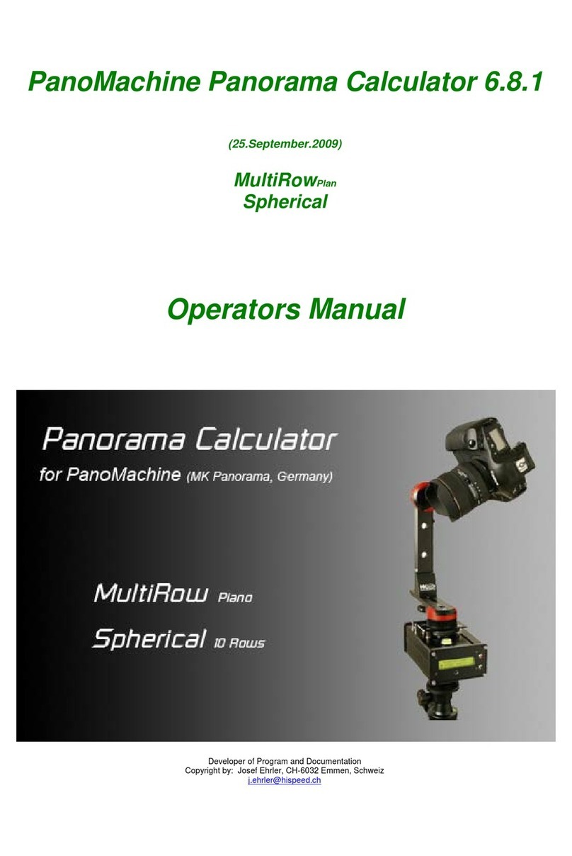 MK Panorama Systeme PanoMachine MultiRowPlan Operator's manual MK Panorama Systeme PanoMachine MultiRowPlan Operator's manual