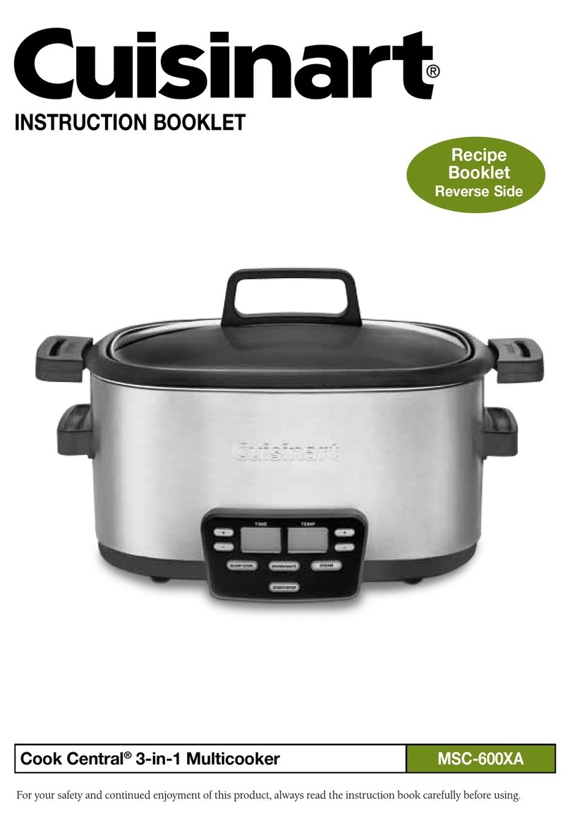 Cuisinart Cook Central MSC-600XA User manual