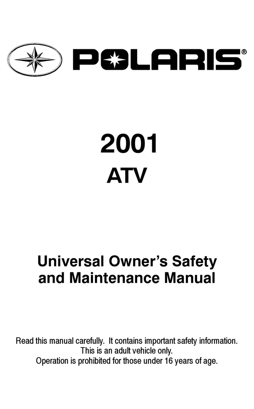 Polaris YOUTH ATV 2001 owner's manual
