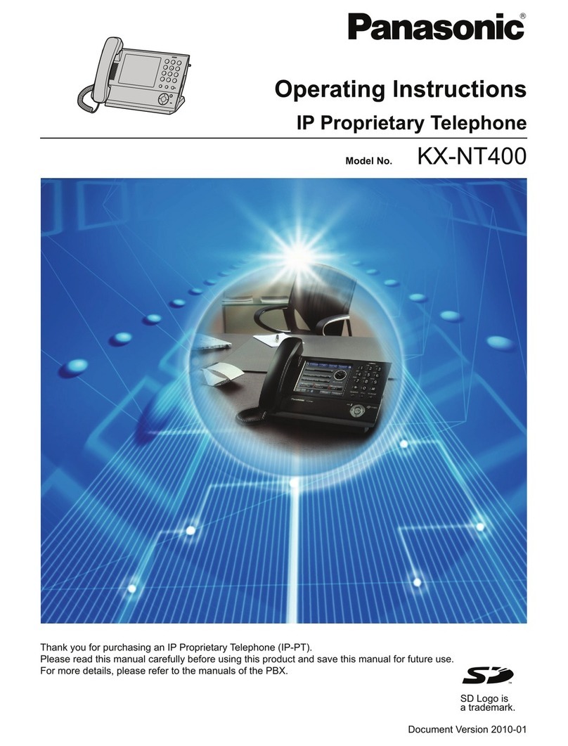 Panasonic KX-NT400 User manual