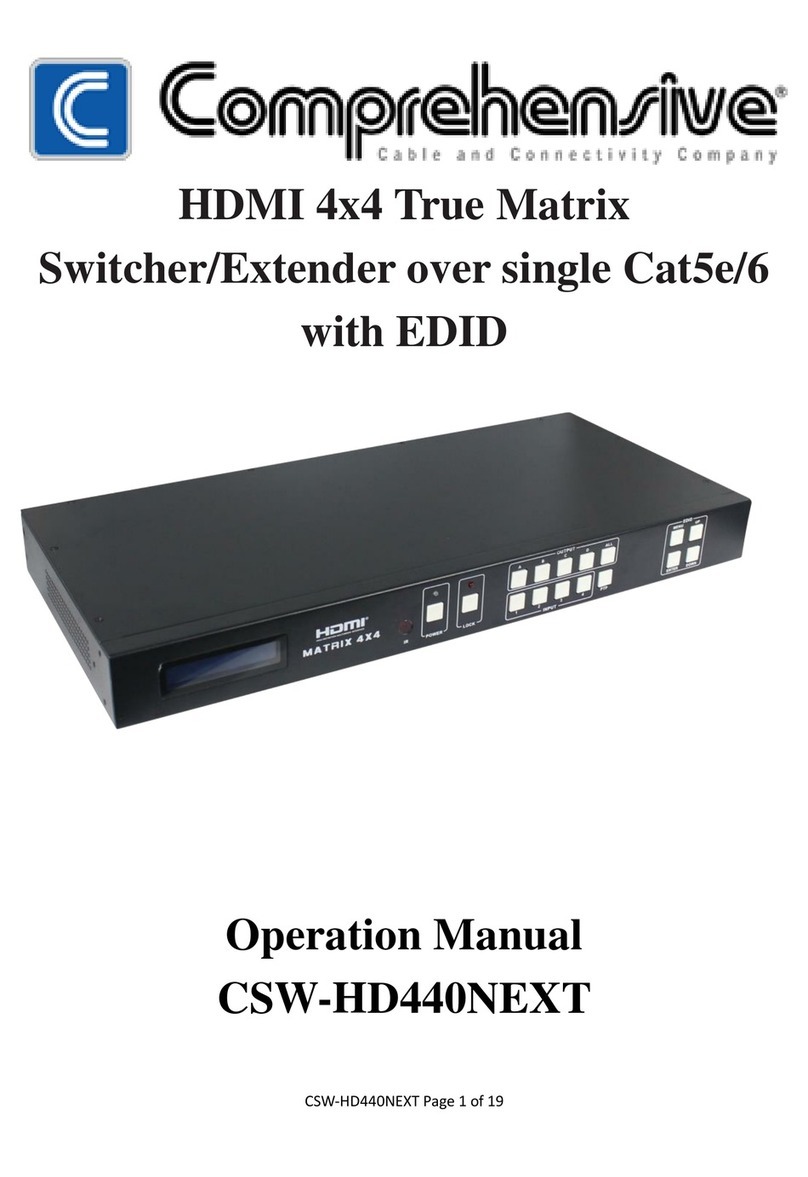 Comprehensive CSW-HD440NEXT User manual Comprehensive CSW-HD440NEXT User manual