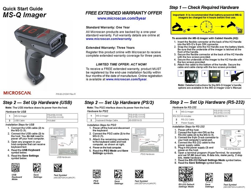 Microscan MS-Q quick start guide