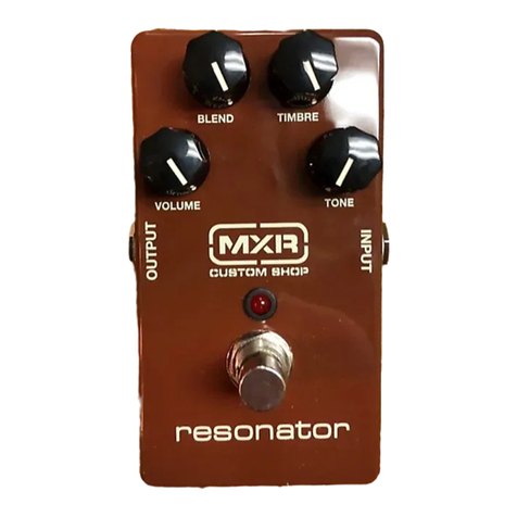 mxr CSP015 TOM BRADSHAW RESONATOR User manual