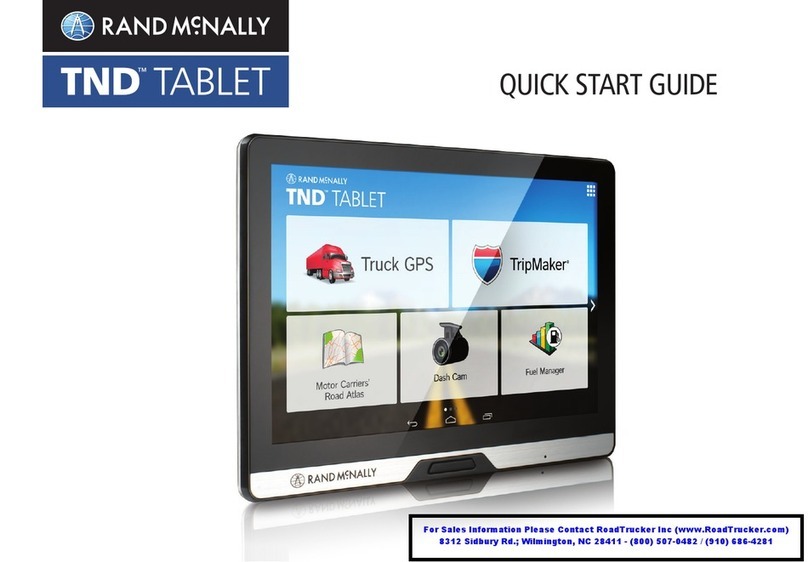 Rand McNally TND Operation manual