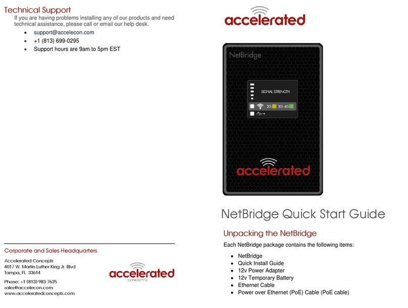 Accelerated NetBridge quick start guide