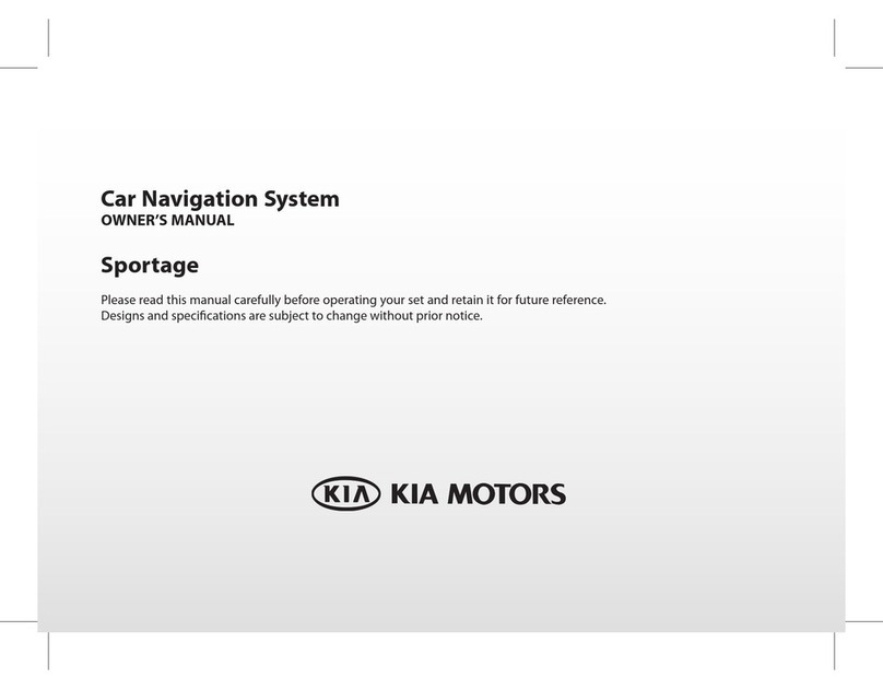 Kia Car Navigation system owner's manual Kia Car Navigation system owner's manual