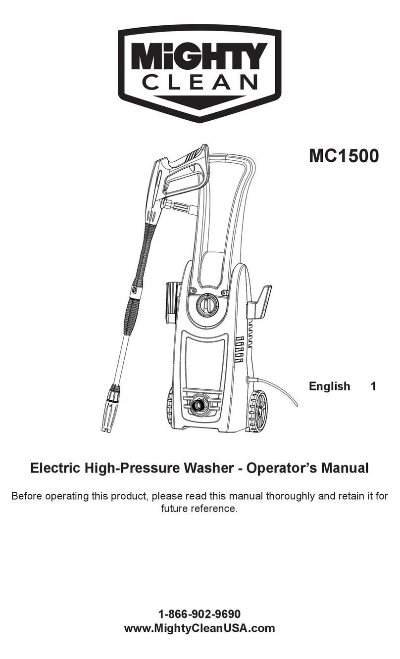 Mighty Clean MC1500 Operator's manual