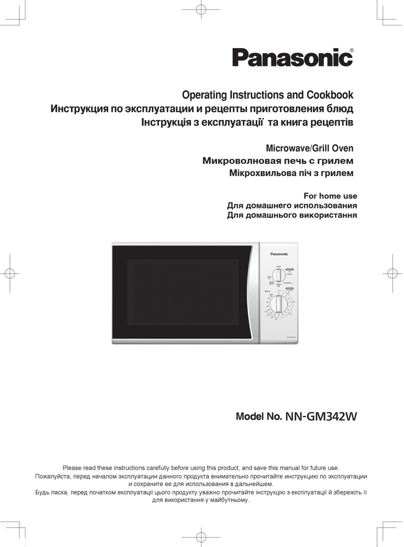 Panasonic NN-GM342W Operating instructions
