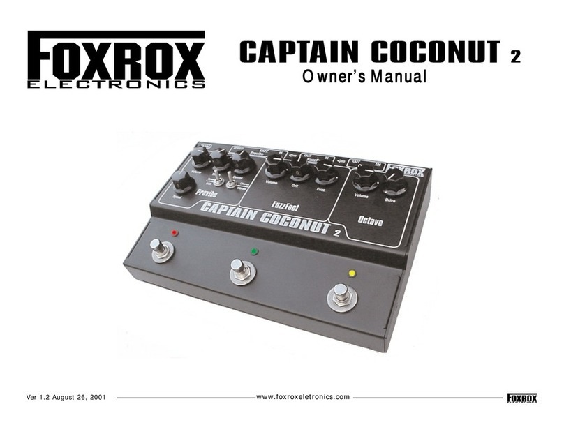 foxrox Captain Coconut 2 owner's manual