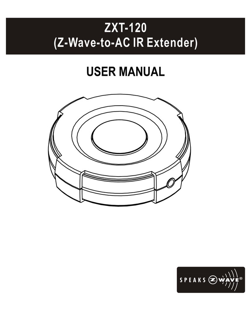 Z-Wave ZXT-120 user manual