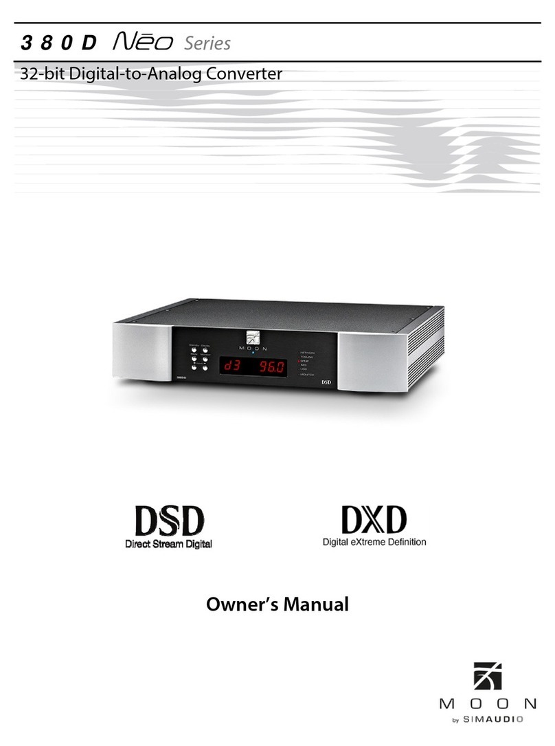 moon 380D Neo Series owner's manual