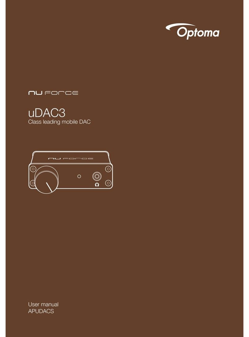 Optoma NuForce uDAC3 user manual