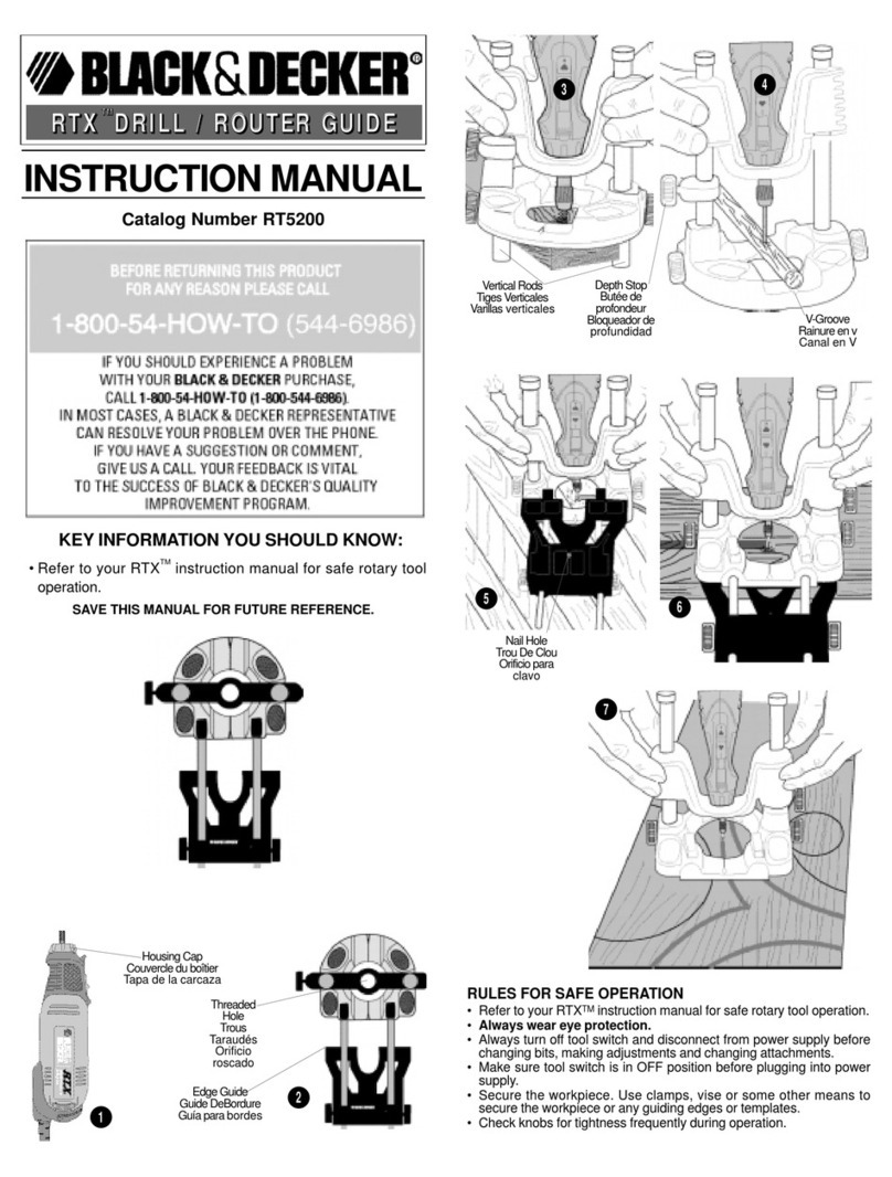 Black & Decker RT5200 User manual