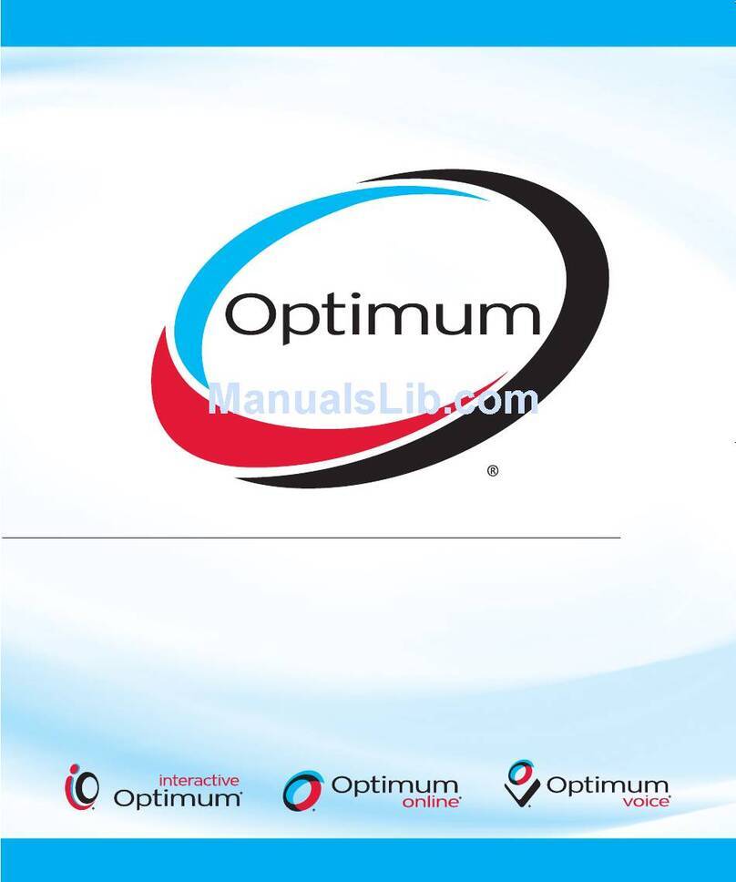 Optimum Voice iO TV REMOTE User manual