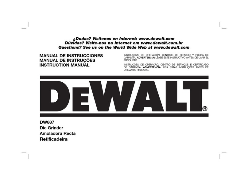 DeWalt DW887 User manual