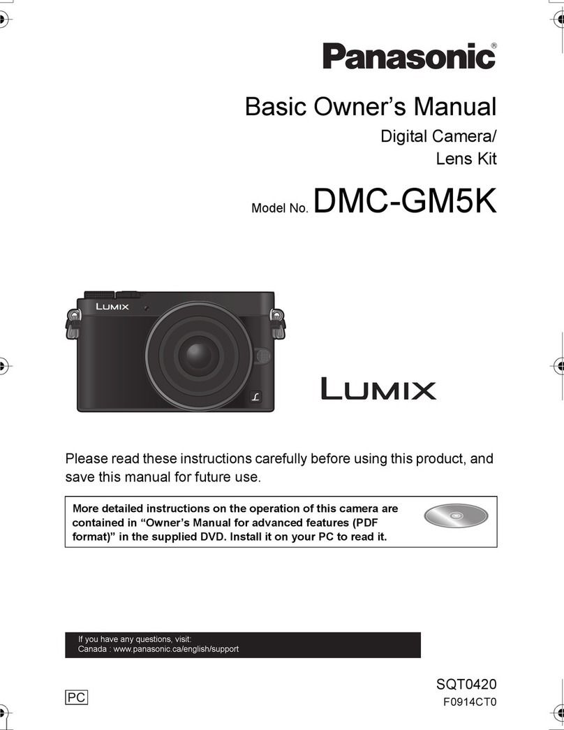 Panasonic LUMIX DMC-GM5K Installation and service instructions