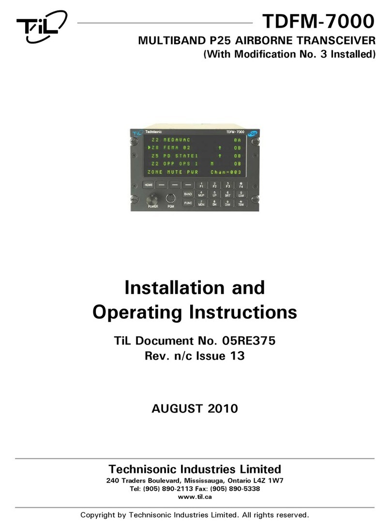 TIL TDFM-7000 User manual